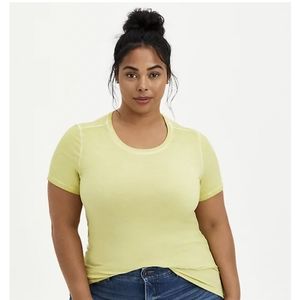 Torrid Perfect Tee Super Soft Lime